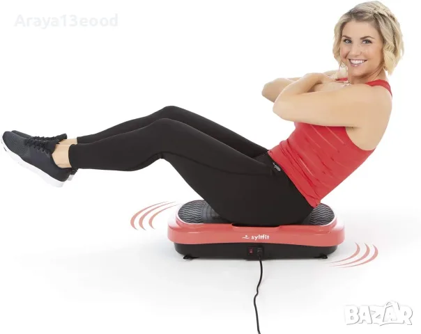 Вибрационна платформа за тренировки Syltfit Beatrice Egli Collection с 99 нива и 10 програми, снимка 5 - Фитнес уреди - 55308856