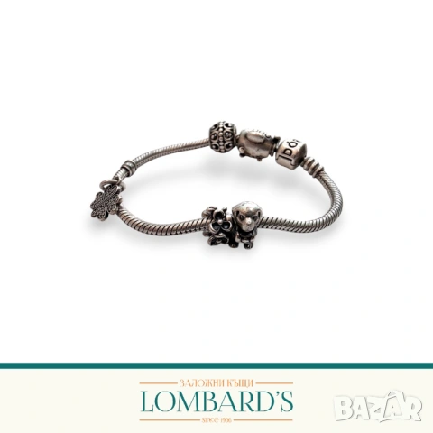 Сребърна гривна Pandora, N: 36628(1), снимка 2 - Гривни - 54147390