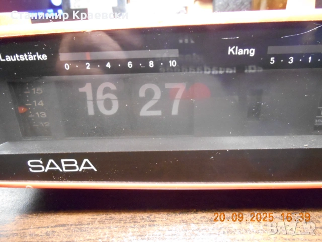 SABA Radio Clock Automatic H vintage 1975, снимка 6 - Други - 54375443