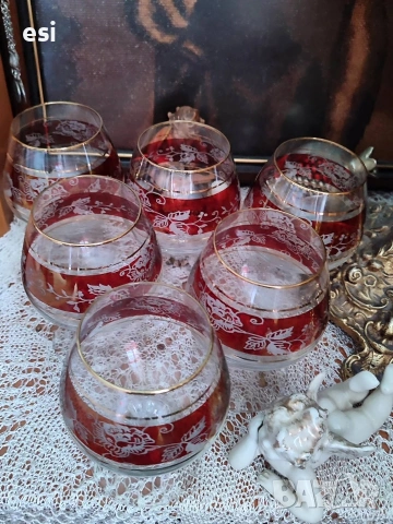 Кристални чаши , снимка 4 - Други ценни предмети - 54562352