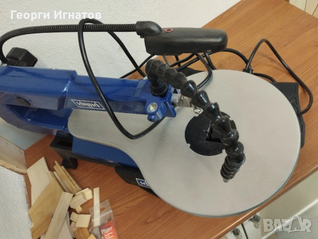 Контурен трион  120W Scheppach DECO-XLS  и ножчета 10,18,25 зъба, снимка 2 - Други инструменти - 53995206