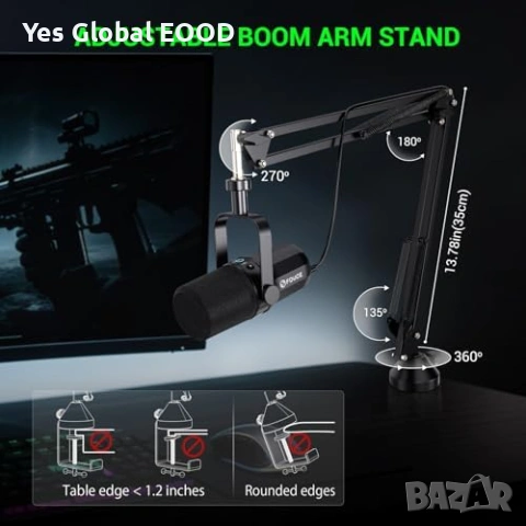FDUCE SL40+ USB/XLR динамичен микрофон с рамо, снимка 6 - Микрофони - 55176784