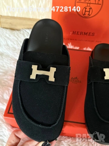 Дамски чехли Hermes размер 39 , снимка 2 - Чехли - 55104591