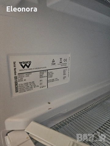 Заглавие: Вертикален фризер Wasco 222 л, работещ, с леки външни забележки, снимка 4 - Фризери - 53983827