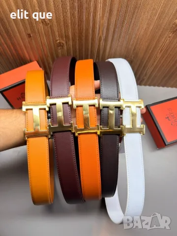 колани от естествена кожа в кутия hermes , снимка 2 - Колани - 55461713