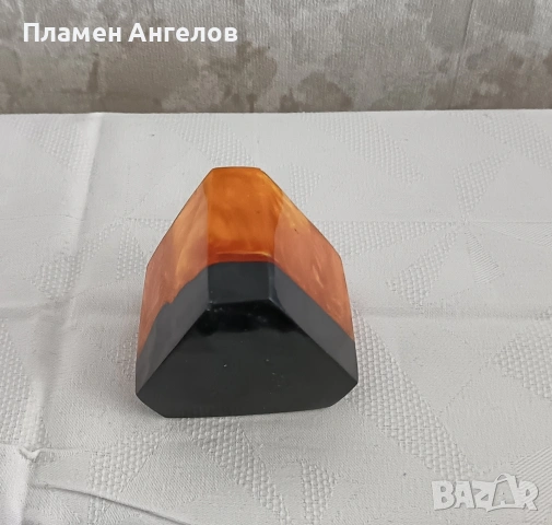 Моливник, държач за химикалки, цигаретник Кехлибарен каталин, бакелит , снимка 7 - Антикварни и старинни предмети - 54176470