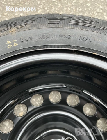 Гума с джанта Goodyear GT2 Made in Great Britain 185/65R15 ET 49 патерица за автомобил, снимка 4 - Гуми и джанти - 54543492