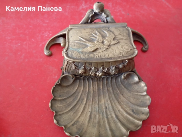 Кутия за марки,хапчета,бижута арт деко, снимка 2 - Други ценни предмети - 54593142