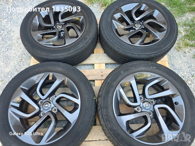 Лети джанти 16ки 4х108 Opel, Peugeot, Citroen + летни гуми 195/60/16 Bridgestone, снимка 2 - Гуми и джанти - 55093158
