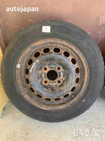 Железни джанти с гуми за Honda Accord 6, снимка 4 - Гуми и джанти - 54932141
