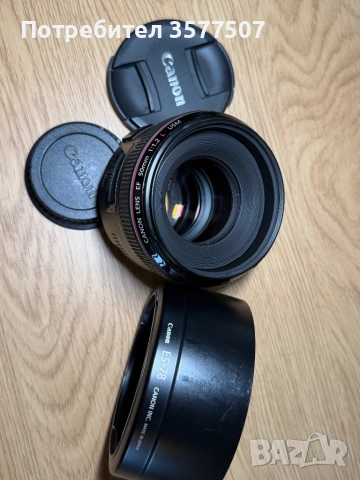 Canon EF 50mm F1.2 USM, снимка 7 - Обективи и филтри - 54881805