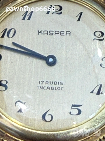 Джобен часовник KASPER 17 rubies INCABLOC, снимка 5 - Антикварни и старинни предмети - 55102349
