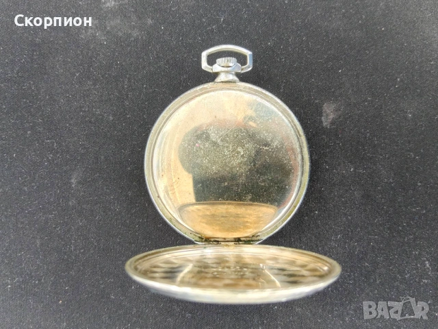  Швейцарски джобен часовник - SYMA  1925г.- 7 JEWELS-SWISS MADE, снимка 7 - Джобни - 46796635