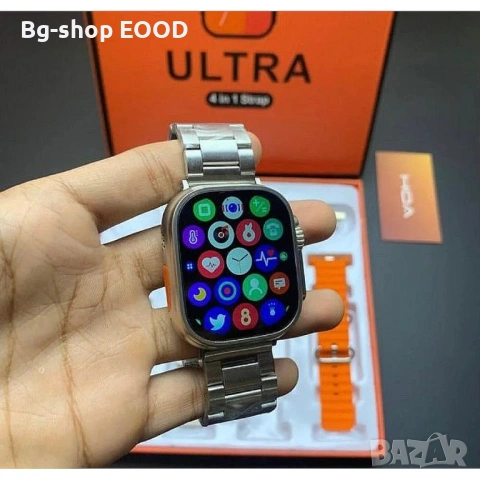 Смарт часовник 7в1, Smart watch ULTRA, Спортен часовник за мъже и жени, снимка 2 - Смарт часовници - 54386865