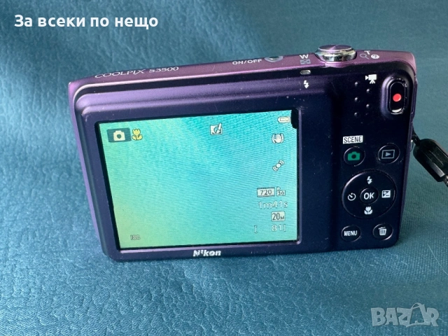 Цифров фотоапарат Nicon Coolpix S3500 ,  20.1MP , 7х оптичен зум, снимка 12 - Фотоапарати - 54503692