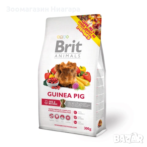Brit Animals Guinea Pig Complete – супер премиум пълноценна храна за морски свинчета 300 гр
