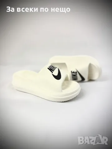 Nike Модерни Бели Дамски Чехли С Дебела Подметка Код best-ДЧ001А