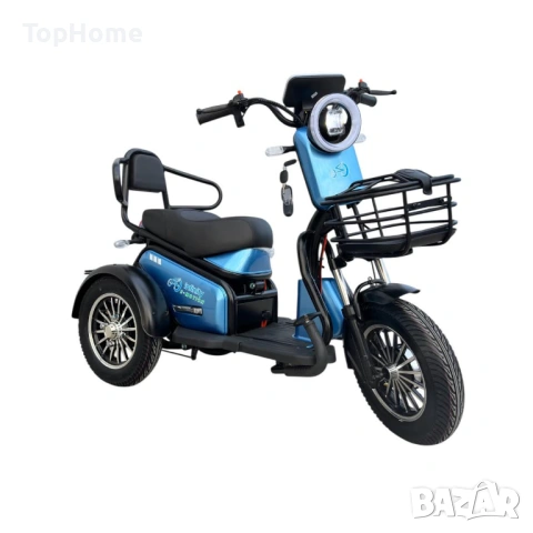  Двуместна Електрическа Триколка PUDDING 1800W , снимка 4 - Мотоциклети и мототехника - 42119609