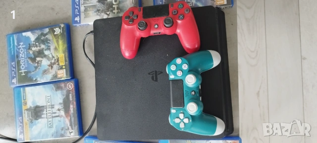 Playstation 4 slim Плейстейшън 4 слим със седем игри