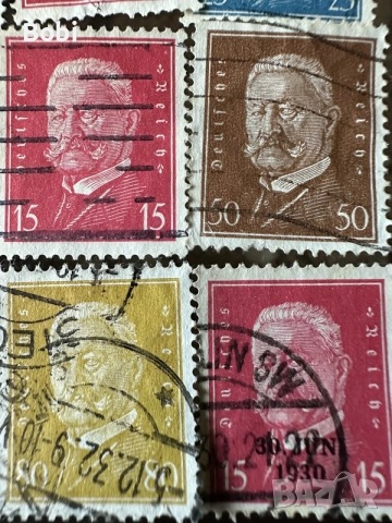 Пощенски марки Deutsches Reich 1926-33г, снимка 3 - Филателия - 55530398