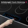 Стъклокерамичен плот за вграждане, 90 см, 5 зони, 8500W, инокс рамка, трифазно захранване, GASLAND, снимка 6
