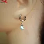 Обеци с платинено покритие 211245, снимка 4