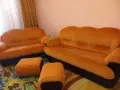 холна гарнитура с 2 разтегателни дивана и 2 табуретки , снимка 1
