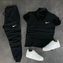Мъжки комплект Nike – Поло тениска + Панталон! 👕👖🖤, снимка 3