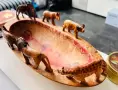 Африканска дървена купа на ловеца, снимка 2