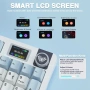 Механична клавиатура AULA S98 Pro White&Blue RGB дисплей, снимка 8
