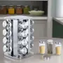Въртящ се органайзер за подправки Cheffinger - С 16 бурканчета от неръждаема стомана, снимка 11