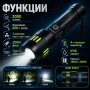 Мощен акумулаторен лазерен LED ръчен фенер лазерен диод прожектор USB зареждане риболов къмпинг лов, снимка 2