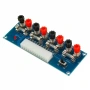 Адаптерна платка за ATX захранване 12V, 5V, 3.3V – с 5A предпазители, LED индикатор и ON/OFF 10395, снимка 11