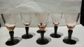 стари стъклени чаши цветно стъкло , снимка 7