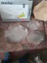 Плато от три части, стъклена тава и сервиз за кафе, снимка 3