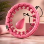 Смарт 3D Hula Hoop с тежест и масажни възли – Регулируем фитнес обръч за стягане на талията и корема, снимка 1