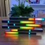 RGB LED лента с аудио активация, 32 LED диода, USB-C | Музикален VU метър за гейминг 10257, снимка 6