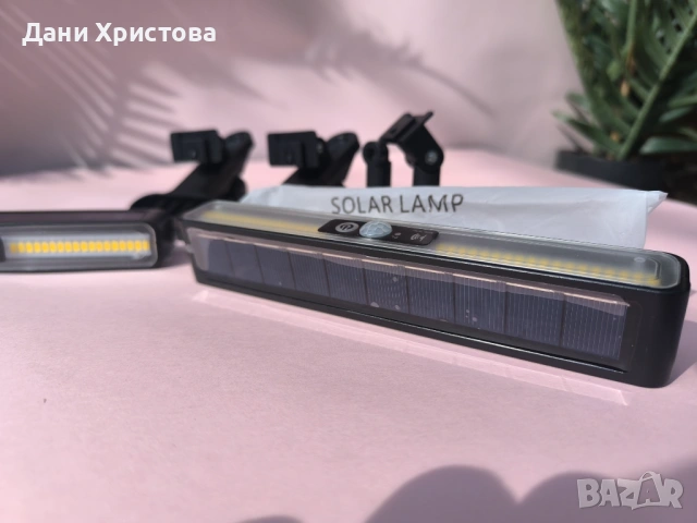 Соларни лампи с датчик за движение, снимка 4 - Лед осветление - 54037532