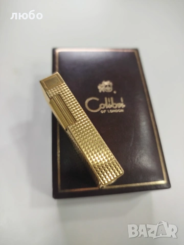 ЗАПАЛКА COLIBRÍ LONDON DJON STERLING Във 20 м Златно Покритие , снимка 4 - Запалки - 54476998