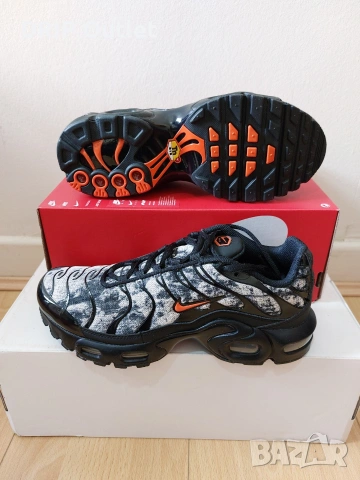 !НОВИ! Nike Air Max Plus 'TN' Camouflage | Black/Orange | + КУТИЯ, снимка 4 - Маратонки - 55283445