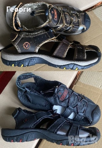 Спортни кожени сандали
