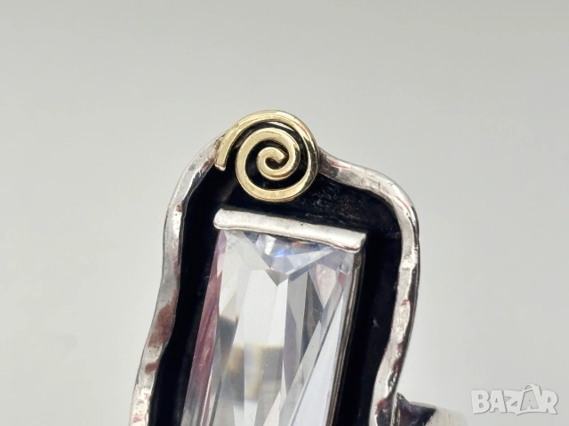 Дамски Сребърен Пръстен (проба 925)- 12,83 грама, Hadar Designers-Израел, снимка 9 - Пръстени - 55170060
