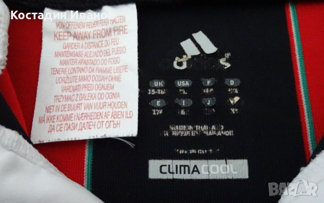 2012 AC Milan Adidas детска футболна тениска размер 176 Милан , снимка 5 - Тениски - 54739701