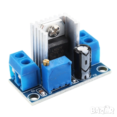 Модул DC-DC понижаващ конвертор 4.2-40V до 1.2-37V LM317, снимка 2 - Друга електроника - 54724426