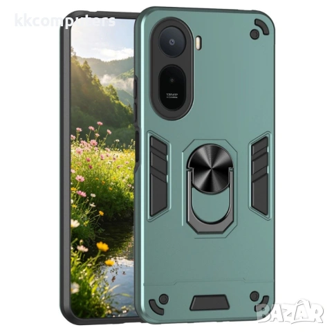 Калъф за Xiaomi Redmi A7 Pro 4G с Пръстен - PC+TPU, 0.5mm защита, Магнитен, Прозрачен, снимка 3 - Калъфи, кейсове - 54293694