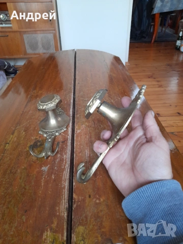 Стари месингови закачалки #2, снимка 3 - Други ценни предмети - 54070509