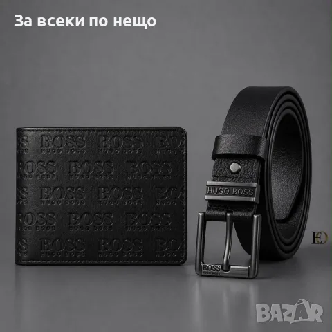 Hugo Boss Мъжки Подаръчен Комплект Портфейл И Колан Код SK1952, снимка 2 - Подаръци за мъже - 55535410