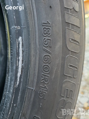 Продавам Bridgestone Летни Гуми 4-БРОЯ R15 185/60, снимка 5 - Гуми и джанти - 55021847