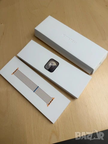 Apple Watch Series 9 GPS 45mm Starlight Aluminium Case – Отлично състояние, снимка 10 - Друга електроника - 54421508