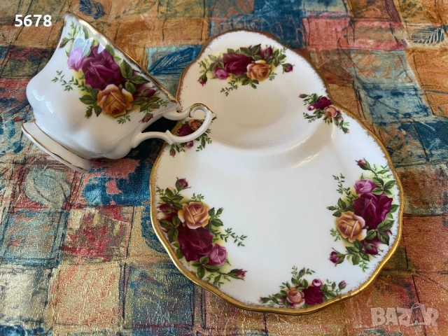 Royal Albert тенис сет Old Country Roses, снимка 7 - Антикварни и старинни предмети - 54293433